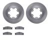 6302-67050 Brake Rotors with 3000-Series Ceramic Brake Pads Kit, 1985-2002 Infiniti/Nissan, Position: Front - image 1