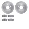 6302-67057 Brake Rotors with 3000-Series Ceramic Brake Pads Kit, 1994-1996 Infiniti/Nissan, Position: Front - image 1