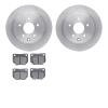 6302-67058 Brake Rotors with 3000-Series Ceramic Brake Pads Kit, 1989-1996 Infiniti/Nissan, Position: Rear - image 1