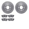 6302-67060 Brake Rotors with 3000-Series Ceramic Brake Pads Kit, 1995-2006 Infiniti/Nissan, Position: Front - image 1