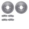 6302-67062 Brake Rotors with 3000-Series Ceramic Brake Pads Kit, 1991-1994 Infiniti/Nissan, Position: Rear - image 1
