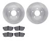 6302-67066 Brake Rotors with 3000-Series Ceramic Brake Pads Kit, 1994-2000 Infiniti/Nissan, Position: Rear - image 1
