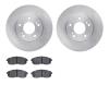 6302-67072 Brake Rotors with 3000-Series Ceramic Brake Pads Kit, 1989-1999 Infiniti/Nissan, Position: Front - image 1
