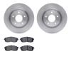 6302-67084 Brake Rotors with 3000-Series Ceramic Brake Pads Kit, 2007-2013 Infiniti/Nissan, Position: Front - image 1
