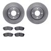 6302-67088 Brake Rotors with 3000-Series Ceramic Brake Pads Kit, 2007-2014 Infiniti/Nissan, Position: Front - image 1