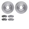 6302-67089 Brake Rotors with 3000-Series Ceramic Brake Pads Kit, 2013-2019 Infiniti/Nissan, Position: Front - image 1