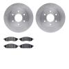 6302-67112 Brake Rotors with 3000-Series Ceramic Brake Pads Kit, 2004-2005 Infiniti/Nissan, Position: Front - image 1