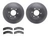 6302-67121 Brake Rotors with 3000-Series Ceramic Brake Pads Kit, Fits Select Infiniti/Nissan, Position: Front - image 1