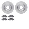 6302-67126 Brake Rotors with 3000-Series Ceramic Brake Pads Kit, Fits Select Infiniti/Nissan, Position: Front - image 1