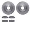 6302-68008 Brake Rotors with 3000-Series Ceramic Brake Pads Kit, 1997-2001 Infiniti/Nissan, Position: Front - image 1