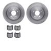 6302-68013 Brake Rotors with 3000-Series Ceramic Brake Pads Kit, 2003-2008 Infiniti/Nissan, Position: Rear - image 1