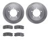 6302-72031 Brake Rotors with 3000-Series Ceramic Brake Pads Kit, 1991-1999 Multiple Makes/Models, Position: Rear - image 1