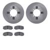 6302-72035 Brake Rotors with 3000-Series Ceramic Brake Pads Kit, 1991-1991 Mitsubishi, Position: Front - image 1