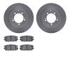6302-72053 Brake Rotors with 3000-Series Ceramic Brake Pads Kit, 1994-1994 Mopar, Position: Rear - image 1