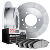 6302-72056 Brake Rotors with 3000-Series Ceramic Brake Pads Kit, 1990-2000 Mitsubishi, Position: Rear - image 1