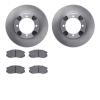 6302-72059 Brake Rotors with 3000-Series Ceramic Brake Pads Kit, 1992-1992 Mitsubishi, Position: Front - image 1