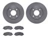 6302-72070 Brake Rotors with 3000-Series Ceramic Brake Pads Kit, 2004-2004 Mitsubishi, Position: Front - image 1