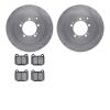6302-72079 Brake Rotors with 3000-Series Ceramic Brake Pads Kit, 2003-2006 Mitsubishi, Position: Rear - image 1