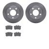6302-73028 Brake Rotors with 3000-Series Ceramic Brake Pads Kit, 2002-2006 Audi/Volkswagen, Position: Rear - image 1