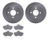 6302-73039 Brake Rotors with 3000-Series Ceramic Brake Pads Kit, 1980-1992 Audi/Volkswagen, Position: Front - image 1