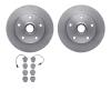 6302-73045 Brake Rotors with 3000-Series Ceramic Brake Pads Kit, 1999-2004 Audi/Volkswagen, Position: Front - image 1