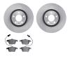 6302-73053 Brake Rotors with 3000-Series Ceramic Brake Pads Kit, 2005-2011 Audi/Volkswagen, Position: Front - image 1