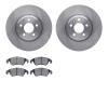 6302-73072 Brake Rotors with 3000-Series Ceramic Brake Pads Kit, 2011-2013 Audi/Volkswagen, Position: Front - image 1
