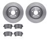 6302-73074 Brake Rotors with 3000-Series Ceramic Brake Pads Kit, 2008-2017 Audi/Volkswagen, Position: Rear - image 1