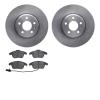 6302-73076 Brake Rotors with 3000-Series Ceramic Brake Pads Kit, 2009-2016 Audi/Volkswagen, Position: Front - image 1
