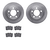 6302-74008 Brake Rotors with 3000-Series Ceramic Brake Pads Kit, 1998-2020 Multiple Makes/Models, Position: Rear - image 1