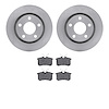 6302-74009 Brake Rotors with 3000-Series Ceramic Brake Pads Kit, 1999-2005 Audi/Volkswagen, Position: Rear - image 1