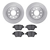 6302-74023 Brake Rotors with 3000-Series Ceramic Brake Pads Kit, 2005-2018 Audi/Volkswagen, Position: Rear - image 1