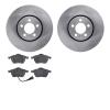 6302-74053 Brake Rotors with 3000-Series Ceramic Brake Pads Kit, 1999-2010 Audi/Volkswagen, Position: Front - image 1