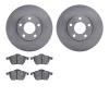 6302-74062 Brake Rotors with 3000-Series Ceramic Brake Pads Kit, 1998-1998 Audi/Volkswagen, Position: Front - image 1
