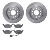 6302-74064 Brake Rotors with 3000-Series Ceramic Brake Pads Kit, 2011-2015 Audi/Volkswagen, Position: Front - image 1