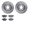 6302-74078 Brake Rotors with 3000-Series Ceramic Brake Pads Kit, 2011-2018 Audi/Volkswagen, Position: Front - image 1