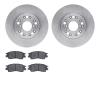 6302-75002 Brake Rotors with 3000-Series Ceramic Brake Pads Kit, 1991-1992 Lexus/Toyota/Scion, Position: Front - image 1