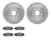 6302-75007 Brake Rotors with 3000-Series Ceramic Brake Pads Kit, 1992-2000 Lexus/Toyota/Scion, Position: Rear - image 1