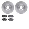 6302-75008 Brake Rotors with 3000-Series Ceramic Brake Pads Kit, 1993-1994 Lexus/Toyota/Scion, Position: Front - image 1