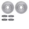 6302-75009 Brake Rotors with 3000-Series Ceramic Brake Pads Kit, 1993-2000 Lexus/Toyota/Scion, Position: Rear - image 1