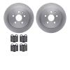 6302-75012 Brake Rotors with 3000-Series Ceramic Brake Pads Kit, 1998-2010 Lexus/Toyota/Scion, Position: Rear - image 1