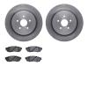6302-75038 Brake Rotors with 3000-Series Ceramic Brake Pads Kit, Fits Select Lexus/Toyota/Scion, Position: Rear - image 1