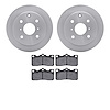 6302-76002 Brake Rotors with 3000-Series Ceramic Brake Pads Kit, 1983-1984 Lexus/Toyota/Scion, Position: Rear - image 1