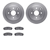 6302-76005 Brake Rotors with 3000-Series Ceramic Brake Pads Kit, 1984-1988 Lexus/Toyota/Scion, Position: Rear - image 1
