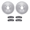 6302-76006 Brake Rotors with 3000-Series Ceramic Brake Pads Kit, 1989-1992 Lexus/Toyota/Scion, Position: Rear - image 1