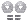 6302-76007 Brake Rotors with 3000-Series Ceramic Brake Pads Kit, 1986-1992 Lexus/Toyota/Scion, Position: Rear - image 1