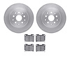 6302-76008 Brake Rotors with 3000-Series Ceramic Brake Pads Kit, 1993-1998 Lexus/Toyota/Scion, Position: Rear - image 1