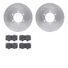 6302-76009 Brake Rotors with 3000-Series Ceramic Brake Pads Kit, 2003-2009 Lexus/Toyota/Scion, Position: Front - image 1