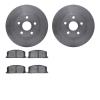 6302-76034 Brake Rotors with 3000-Series Ceramic Brake Pads Kit, 1986-1989 Lexus/Toyota/Scion, Position: Front - image 1