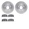 6302-76038 Brake Rotors with 3000-Series Ceramic Brake Pads Kit, 1991-1995 Lexus/Toyota/Scion, Position: Front - image 1